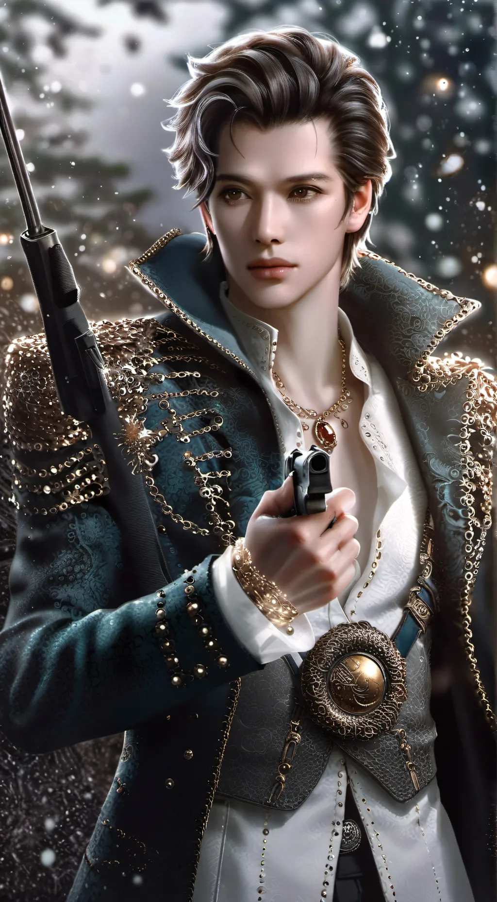 ai character: golden eye level 5 background