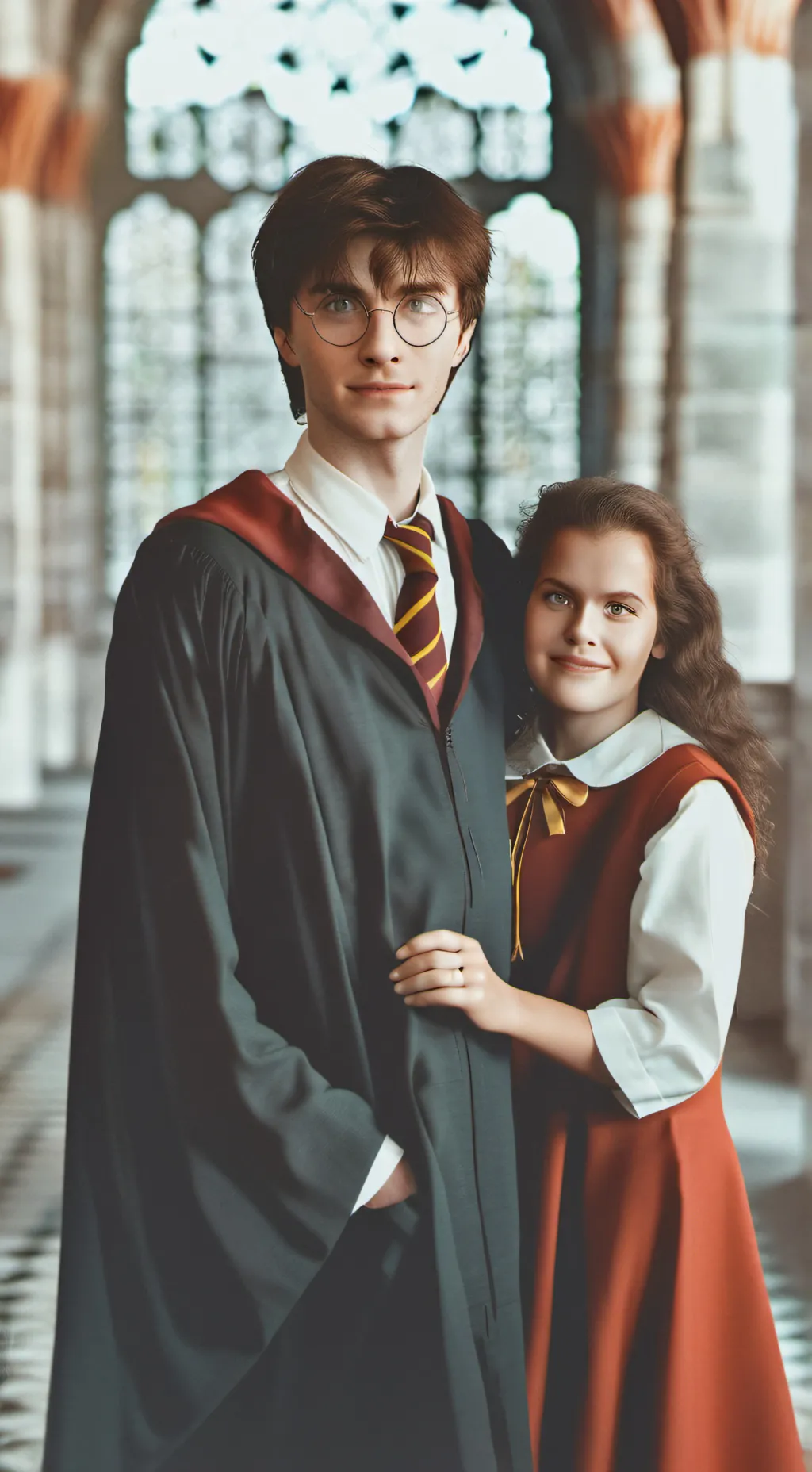 ai character: Hogwarts  background