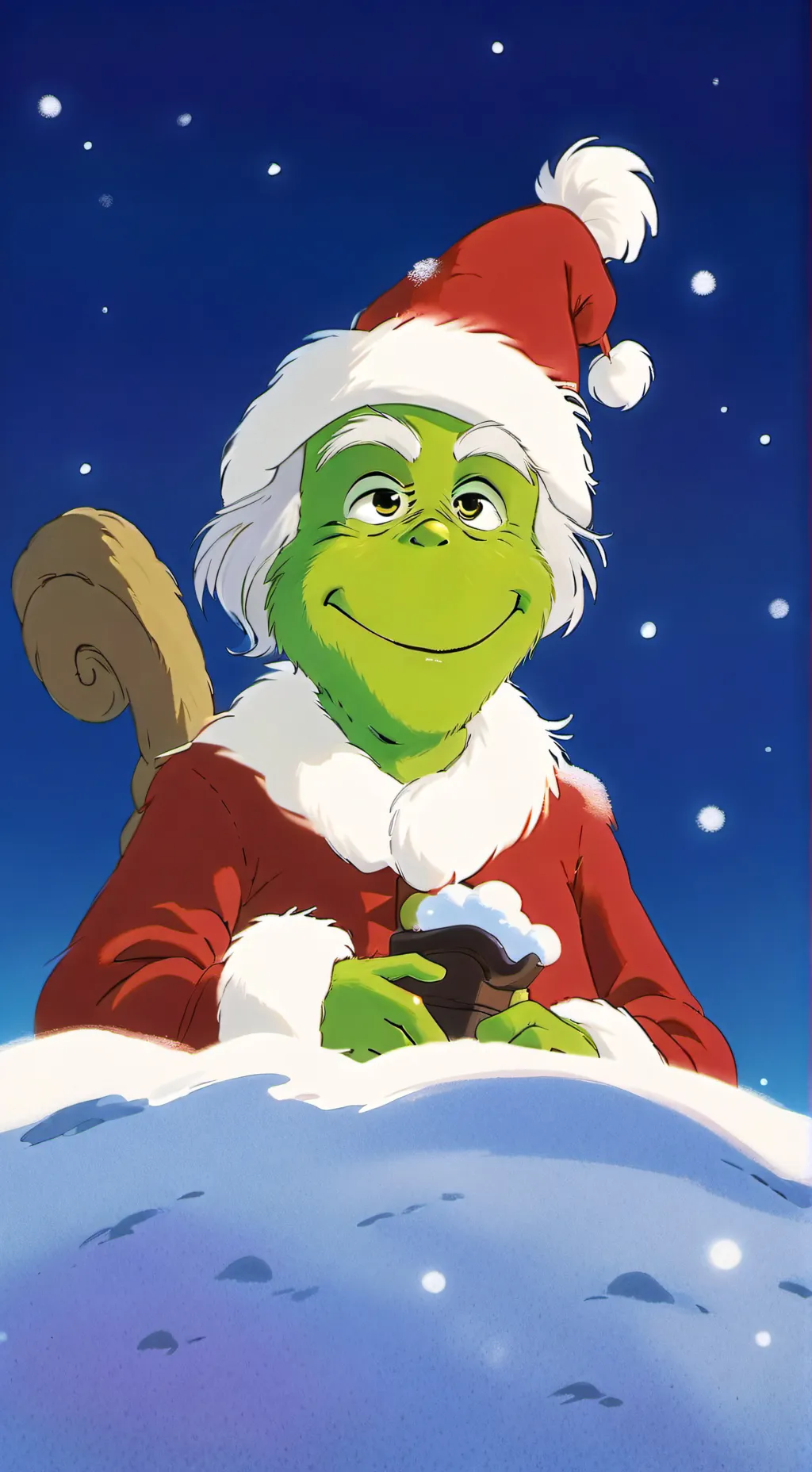 ai character: Grinch background