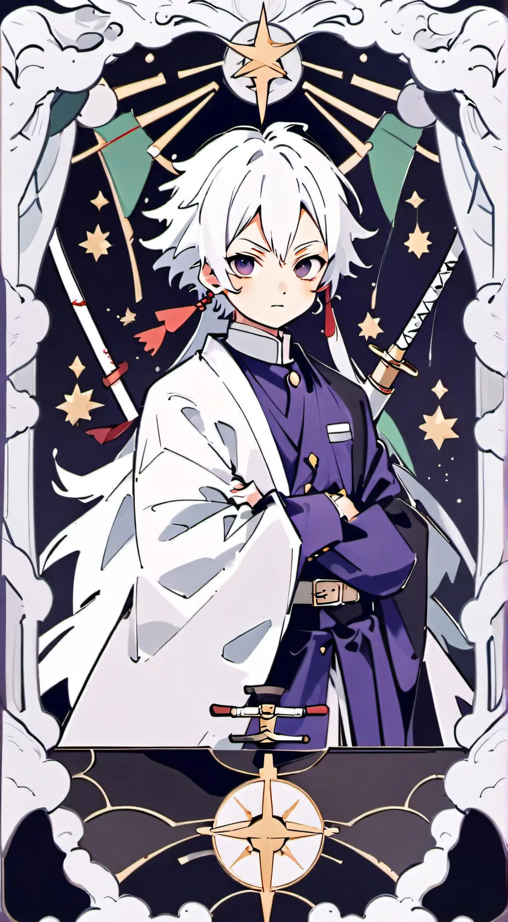 ai character: X-mas Sanemi background