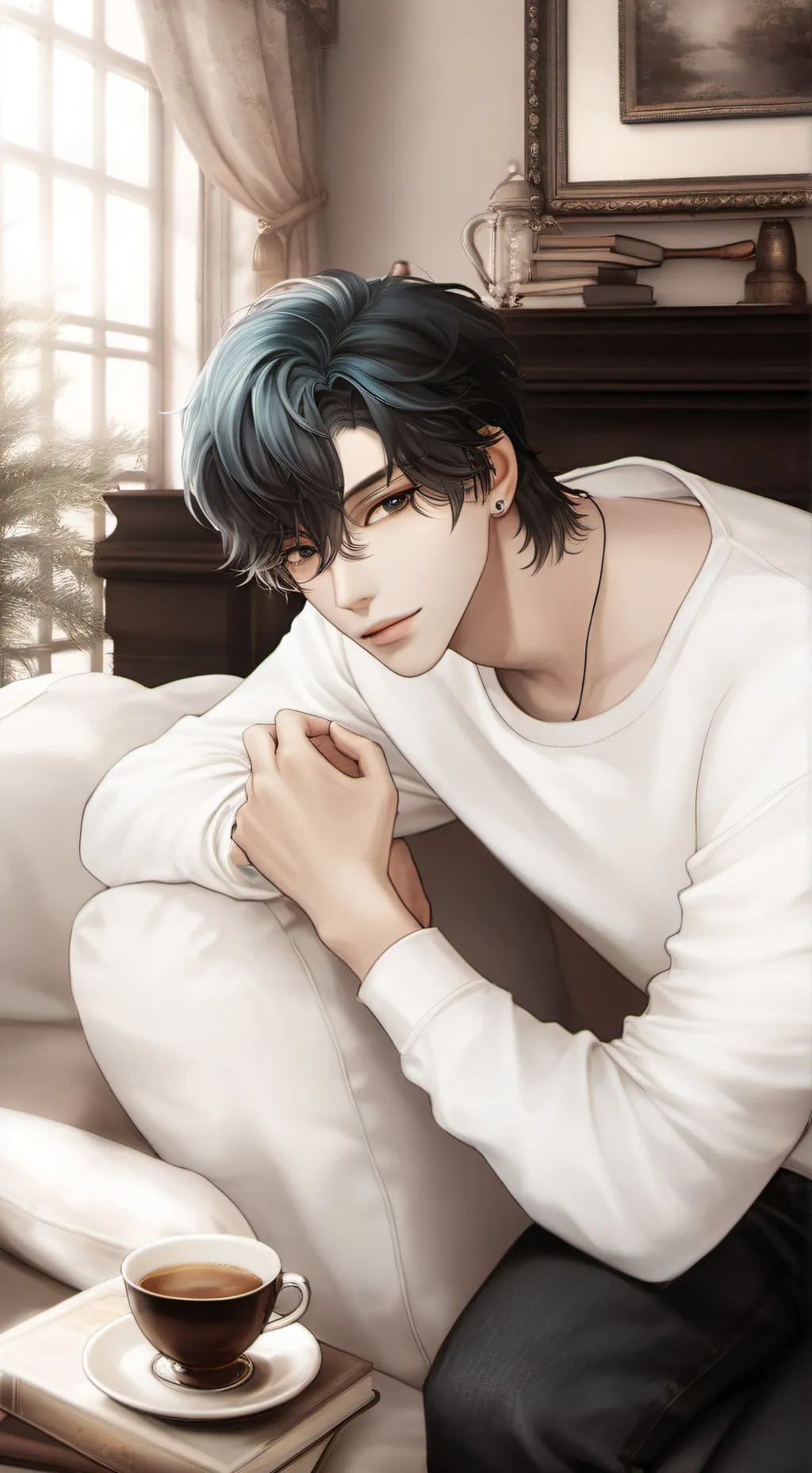 ai character: Lucas  background
