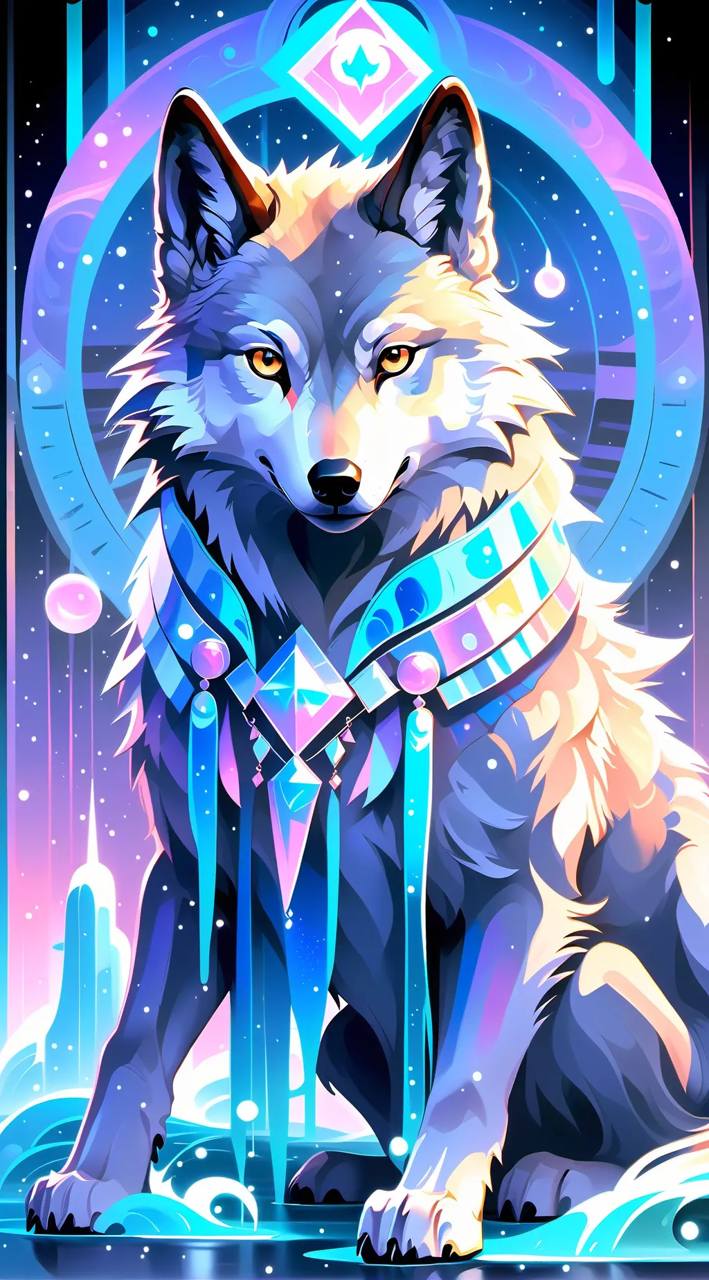 ai character: 🐺asher🐺 background
