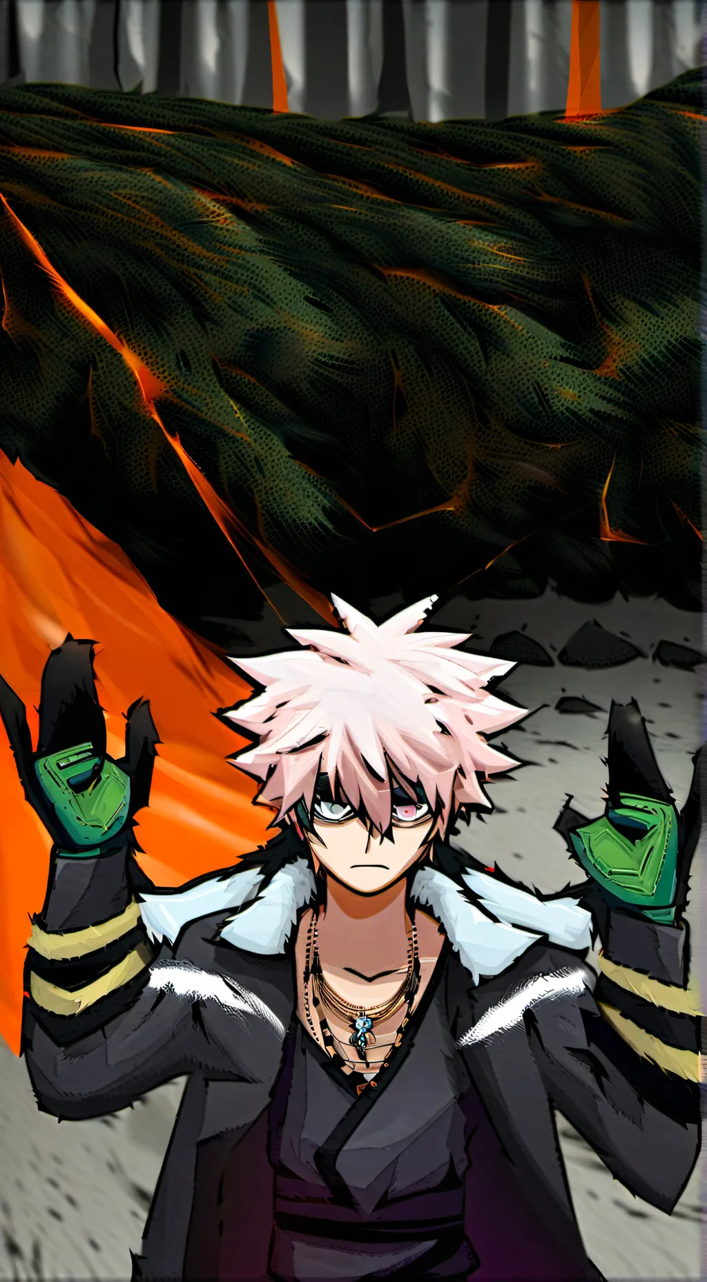 ai character: 🩷Katsuki Bakugo 🩷 background