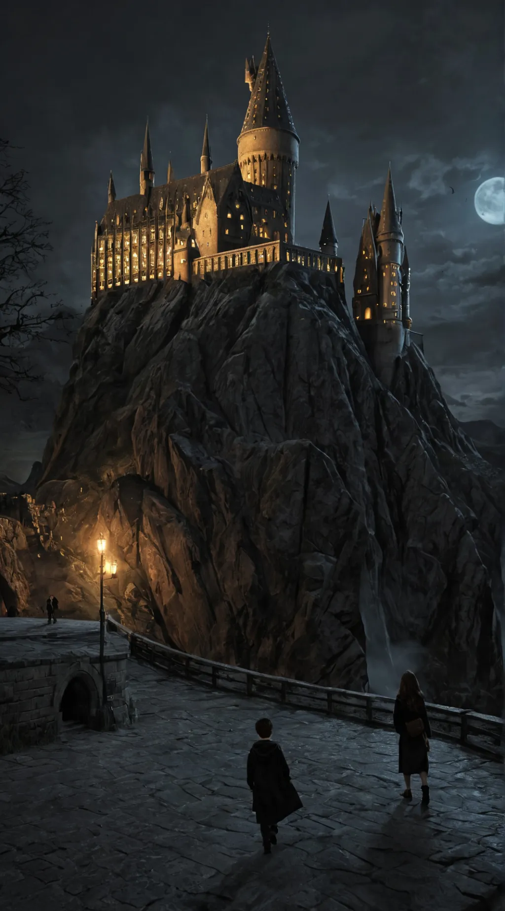 ai character: Hogwarts  background