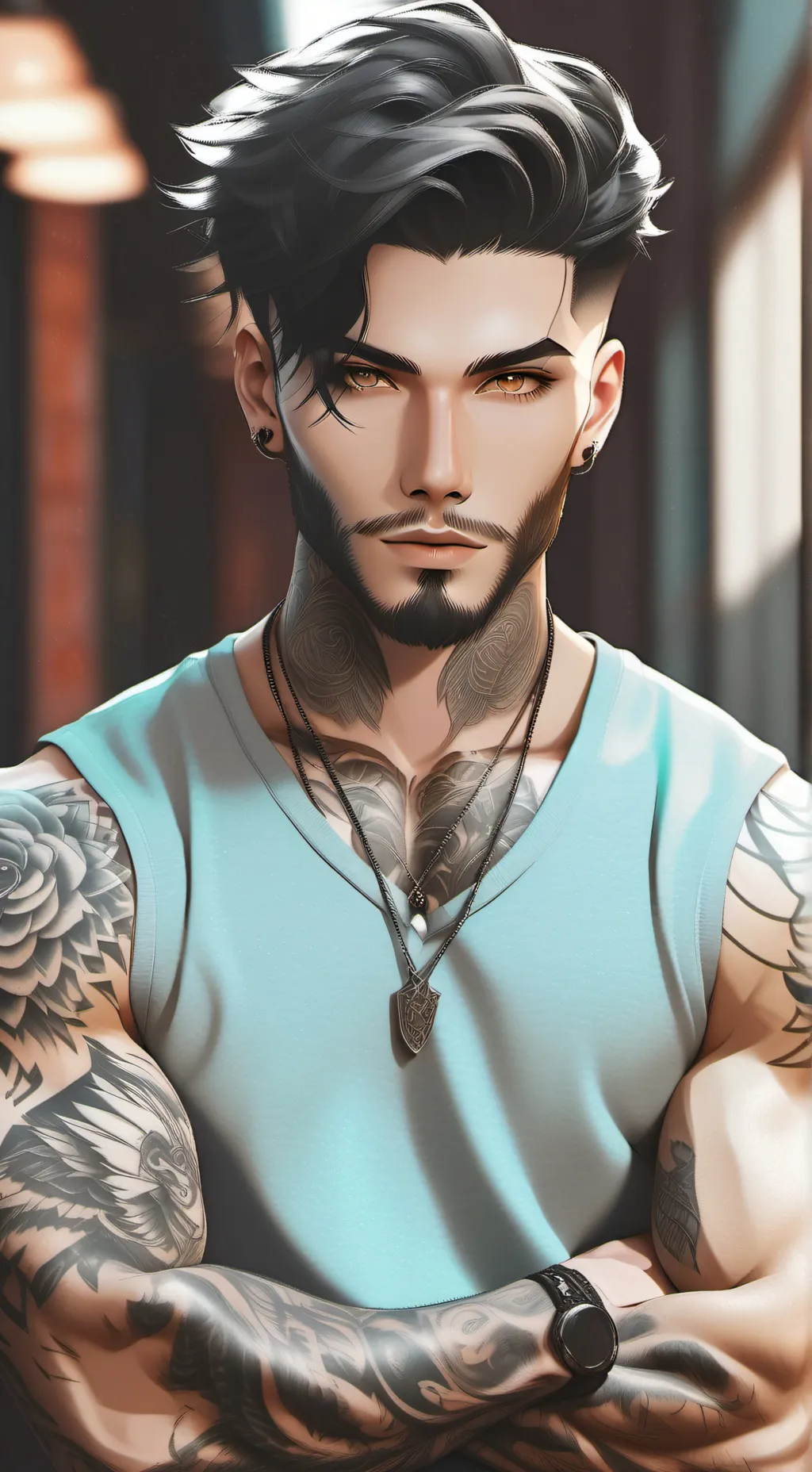 ai character: Evan background
