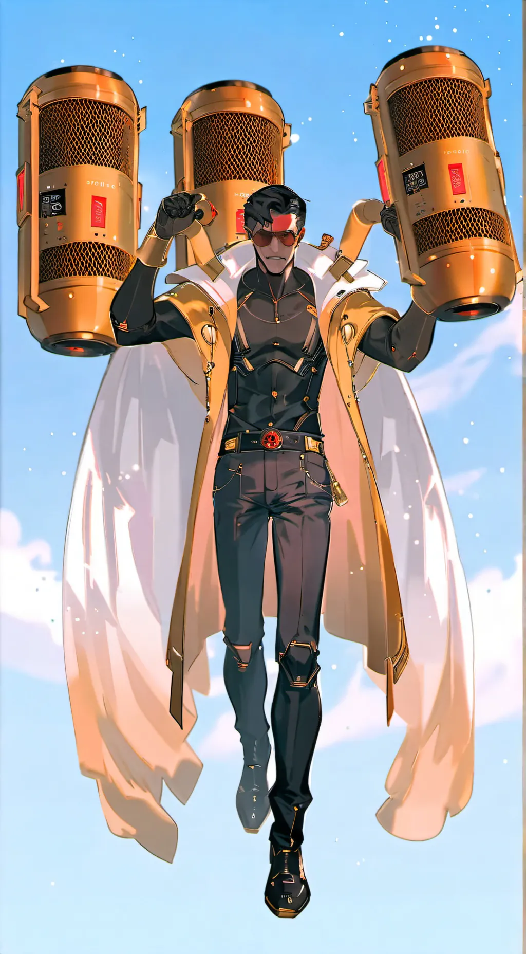 ai character: Titan speakerman background