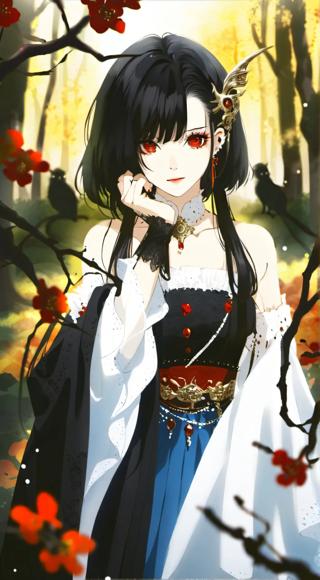 ai character: muzan daughter  background