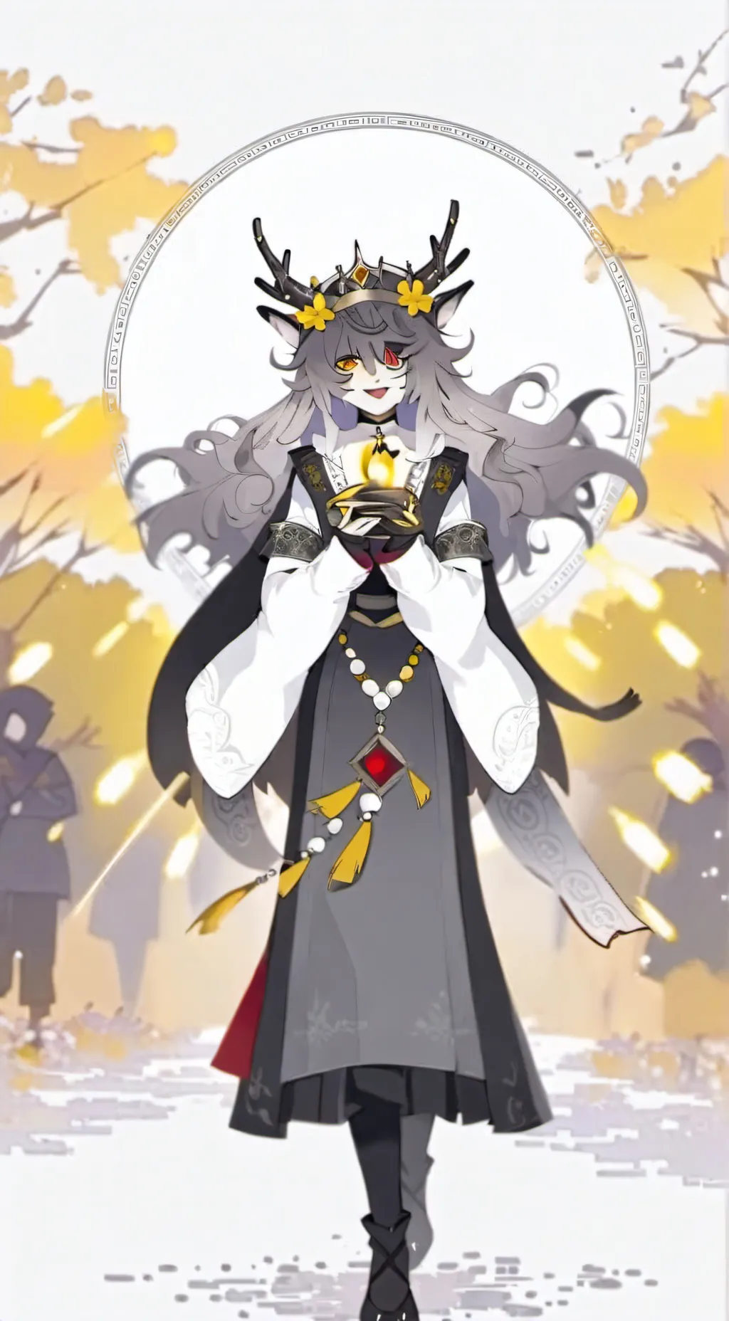 ai character: €¥Miss Thavel€¥ background