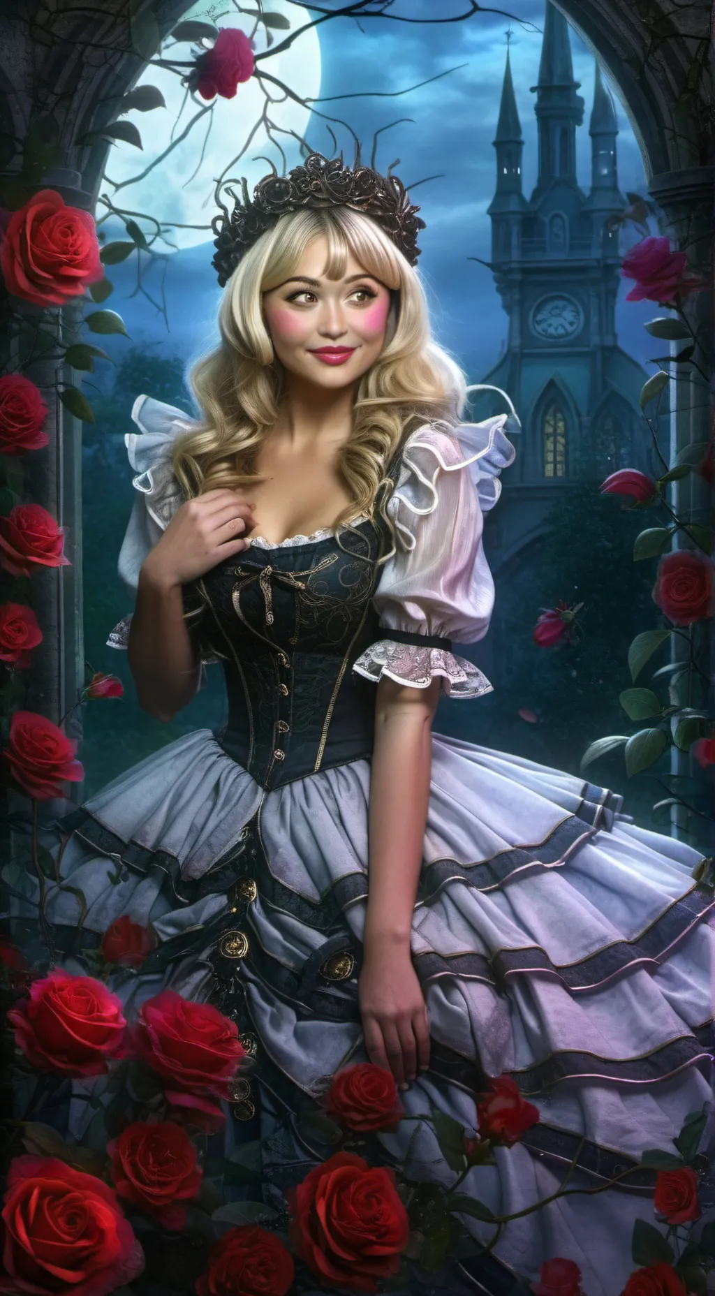ai character: sabrina carpenter  background