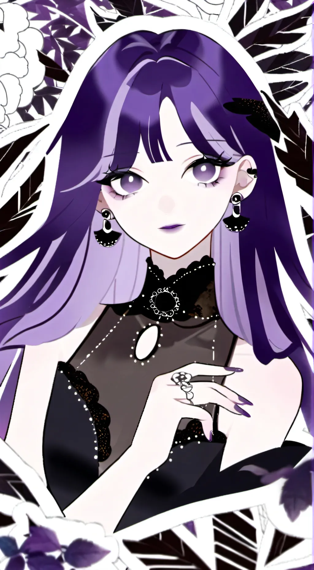 ai character: 💋hearts💋 background