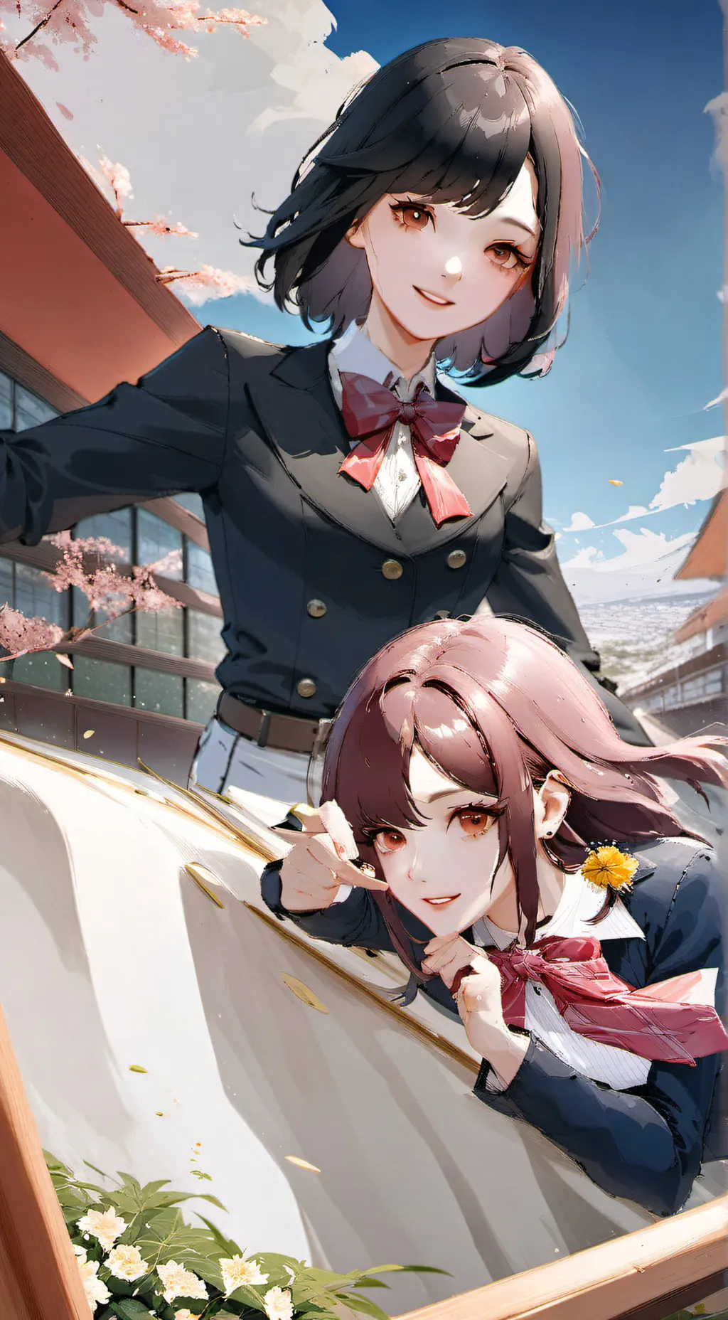 ai character: Maria & Eva background