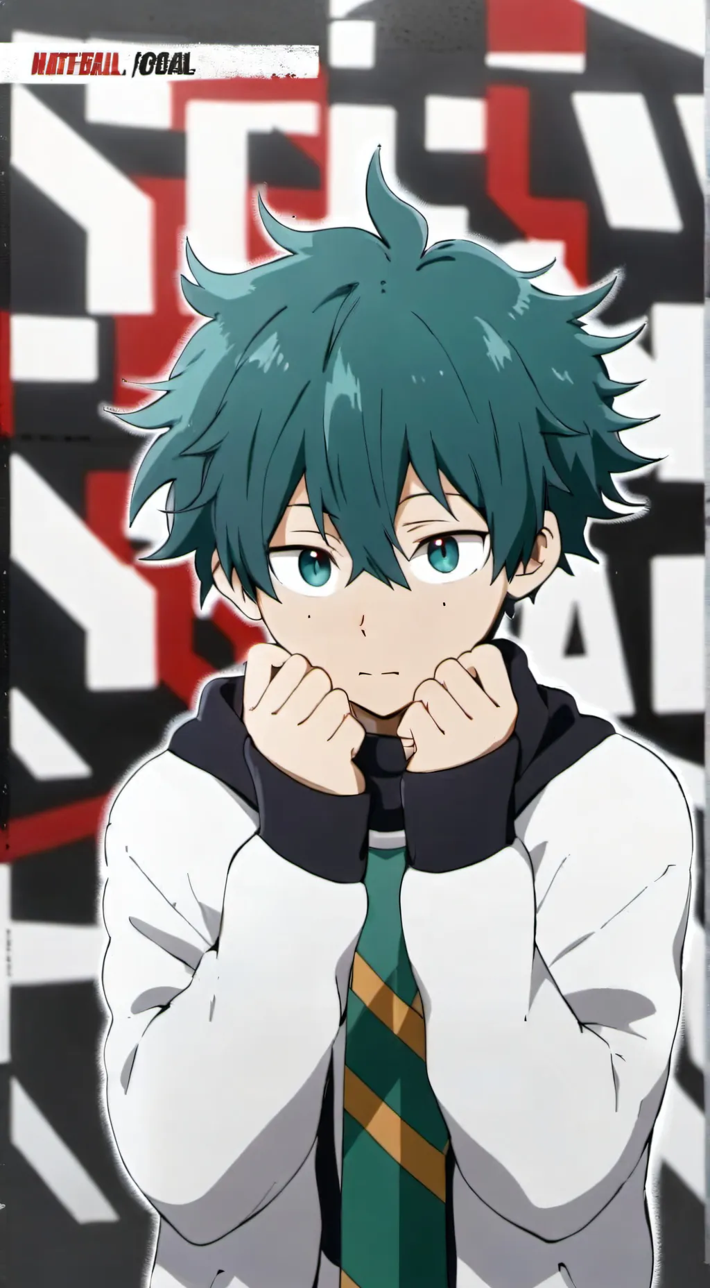 ai character: Deku  background