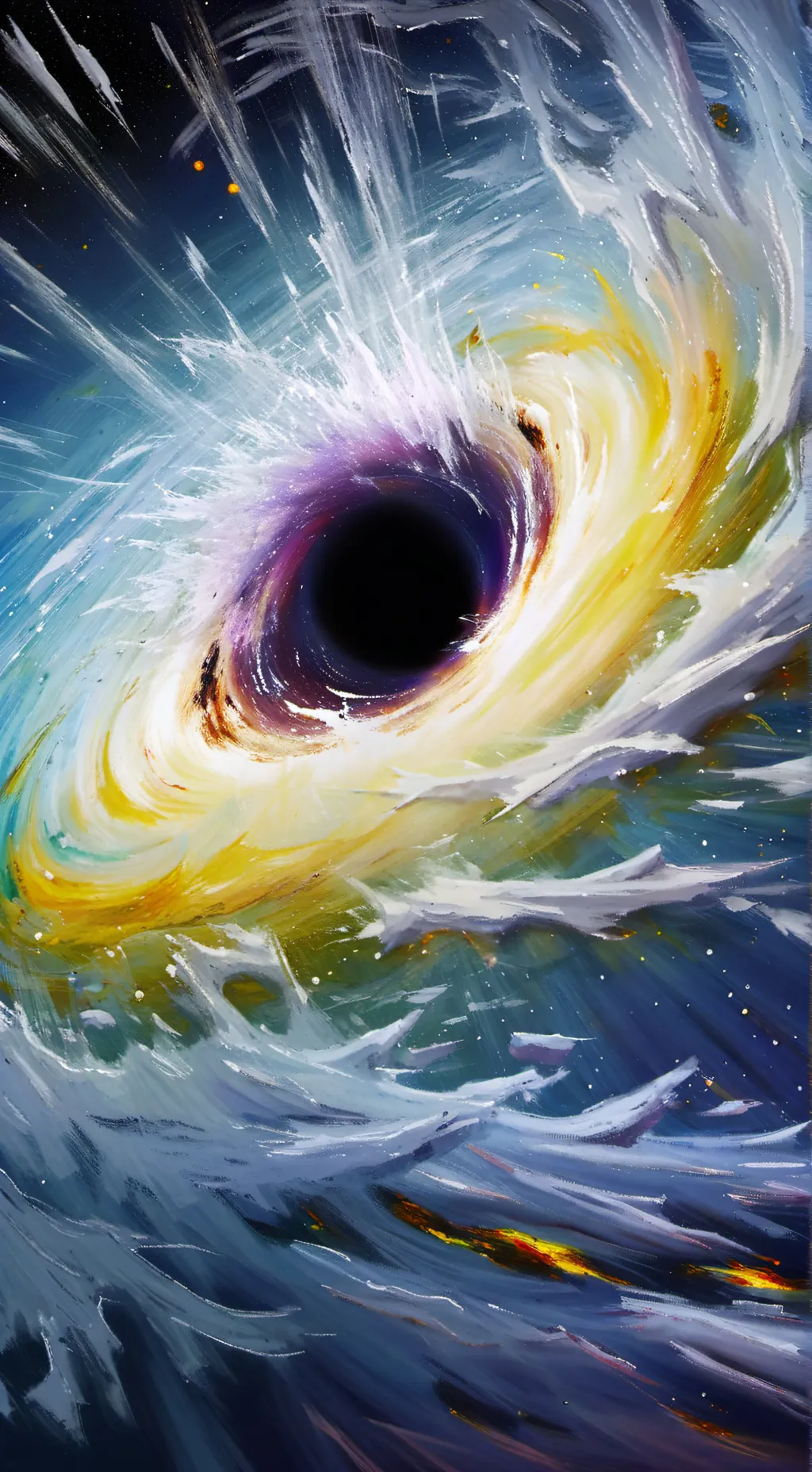 ai character: Black hole background