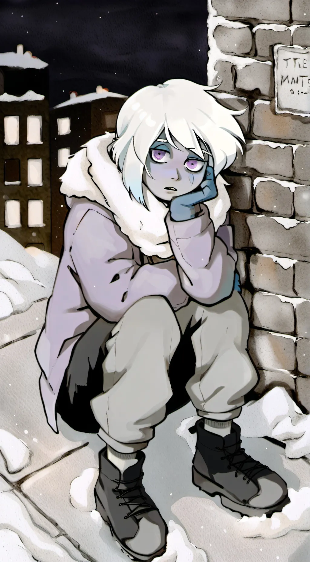 ai character: Permafrost background