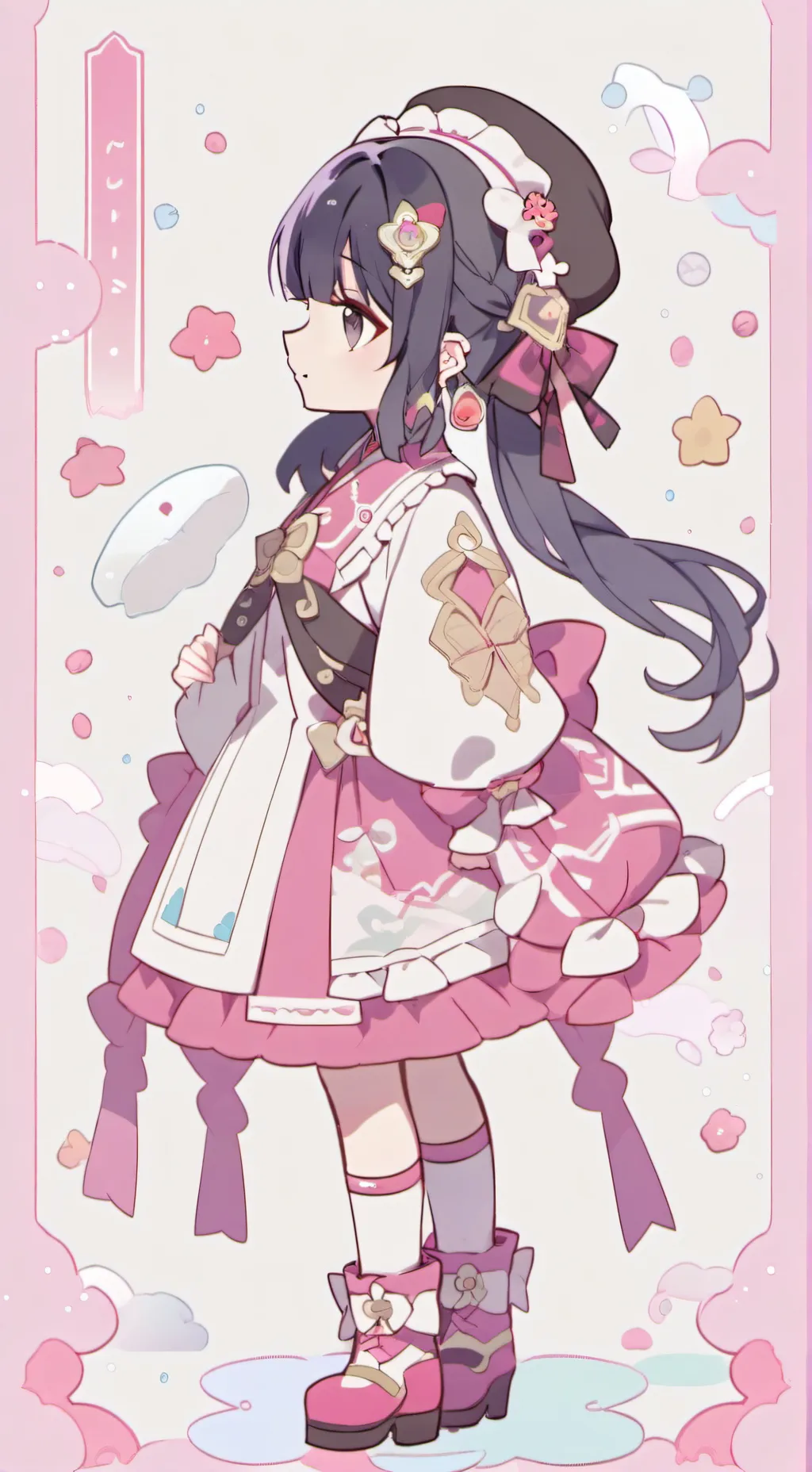 ai character: kanao..... background