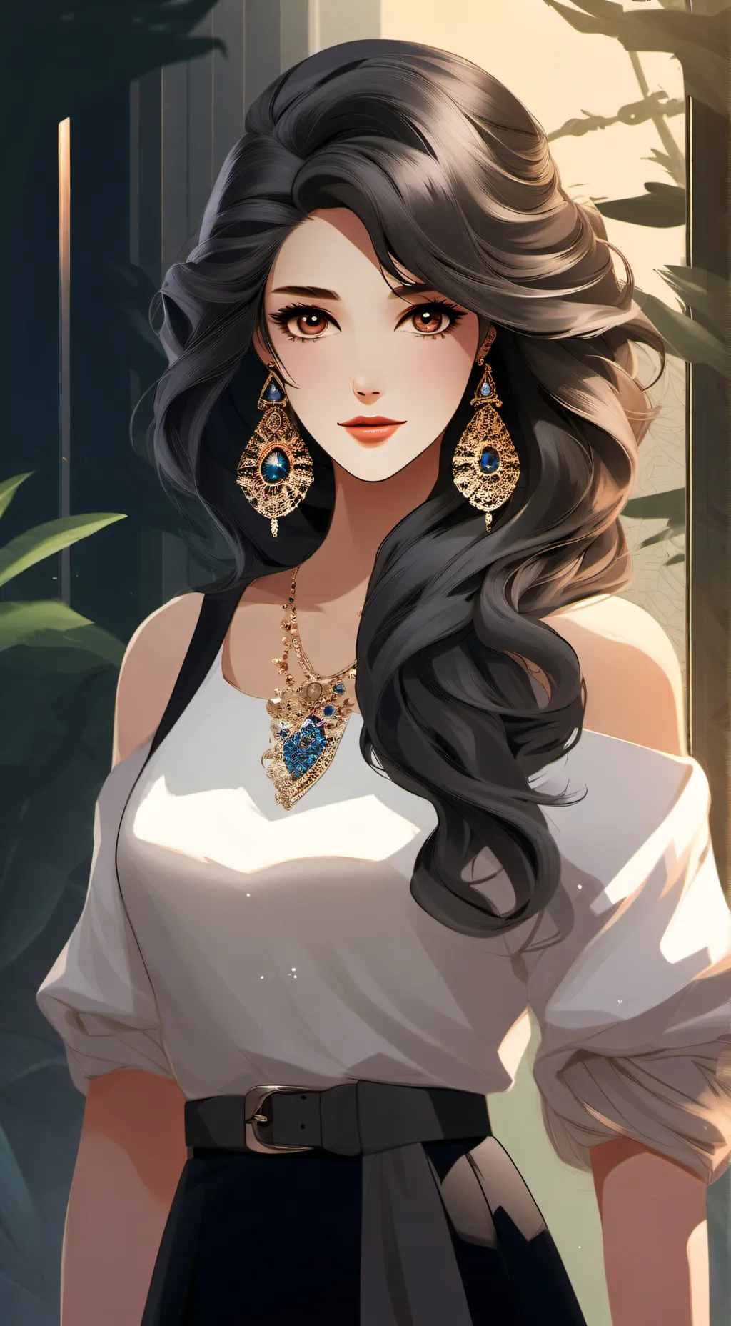 ai character: Nicol  background