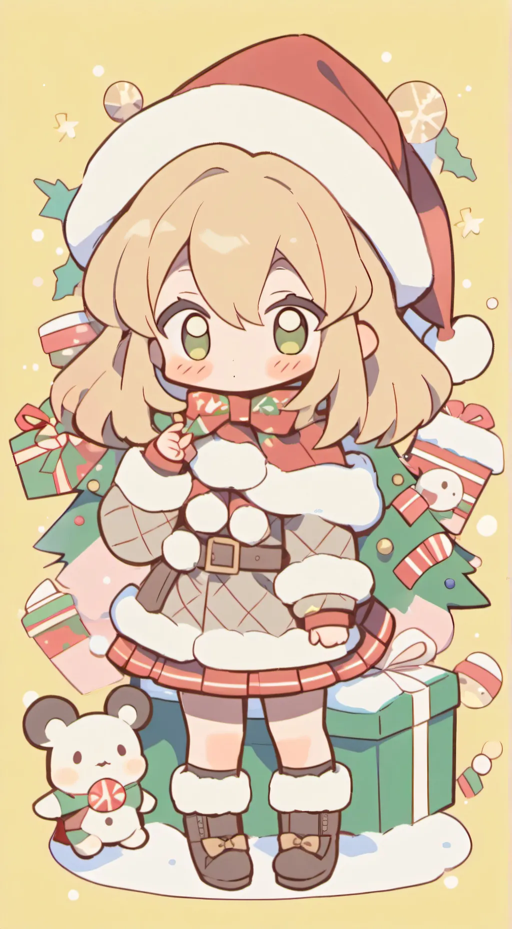 ai character: MHA New Year background