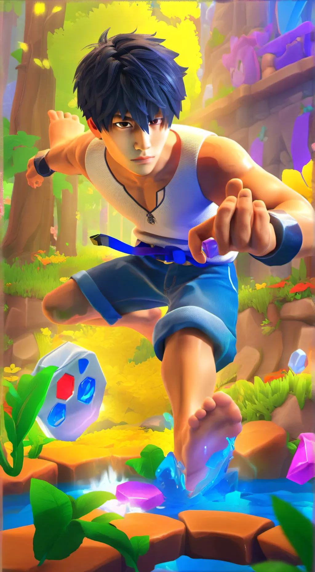 ai character: lucas🍟🍪 background