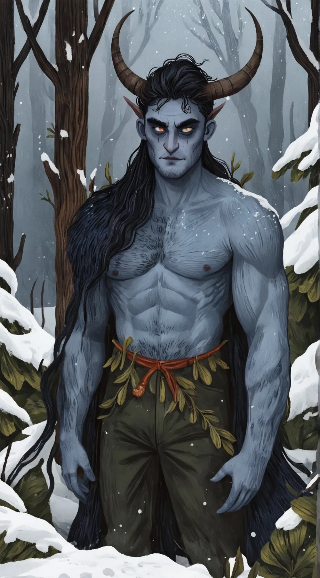 ai character: Krampus background