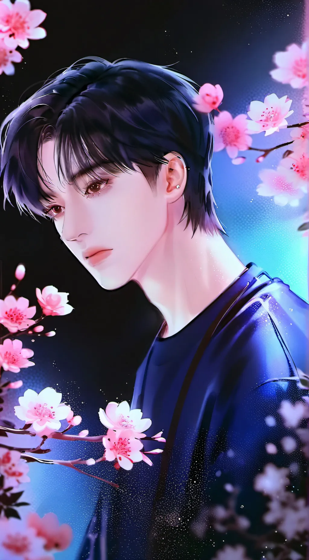 ai character: Kpop X-Mas background