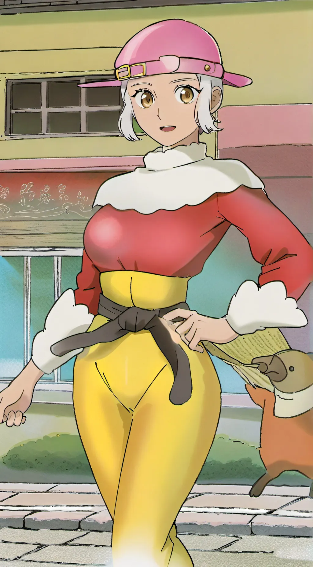 ai character: ultrawoman  background