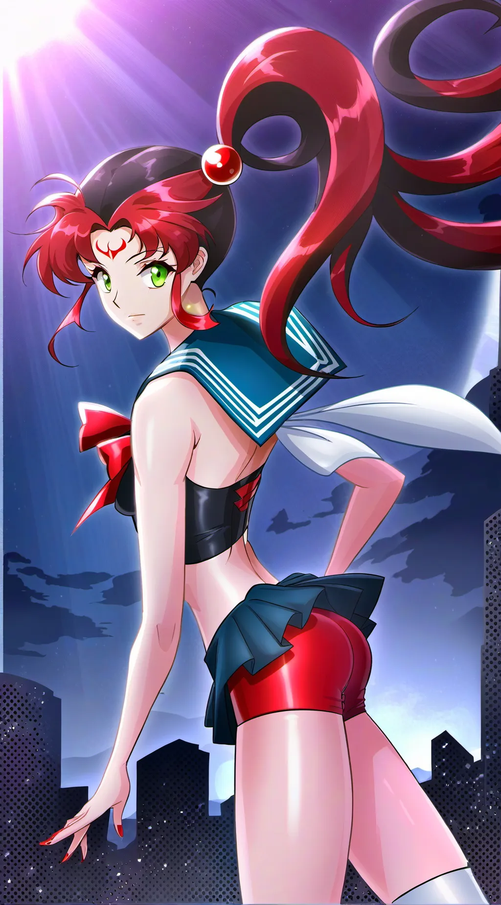 ai character: Sailor Mística background