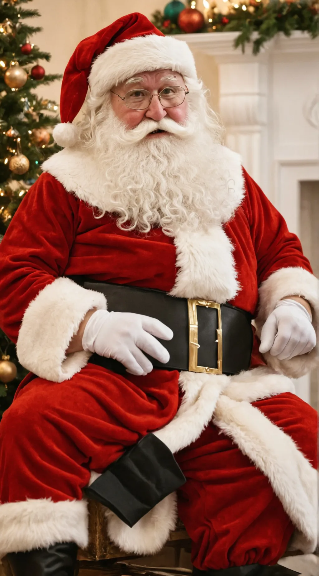ai character: Santa Claus background