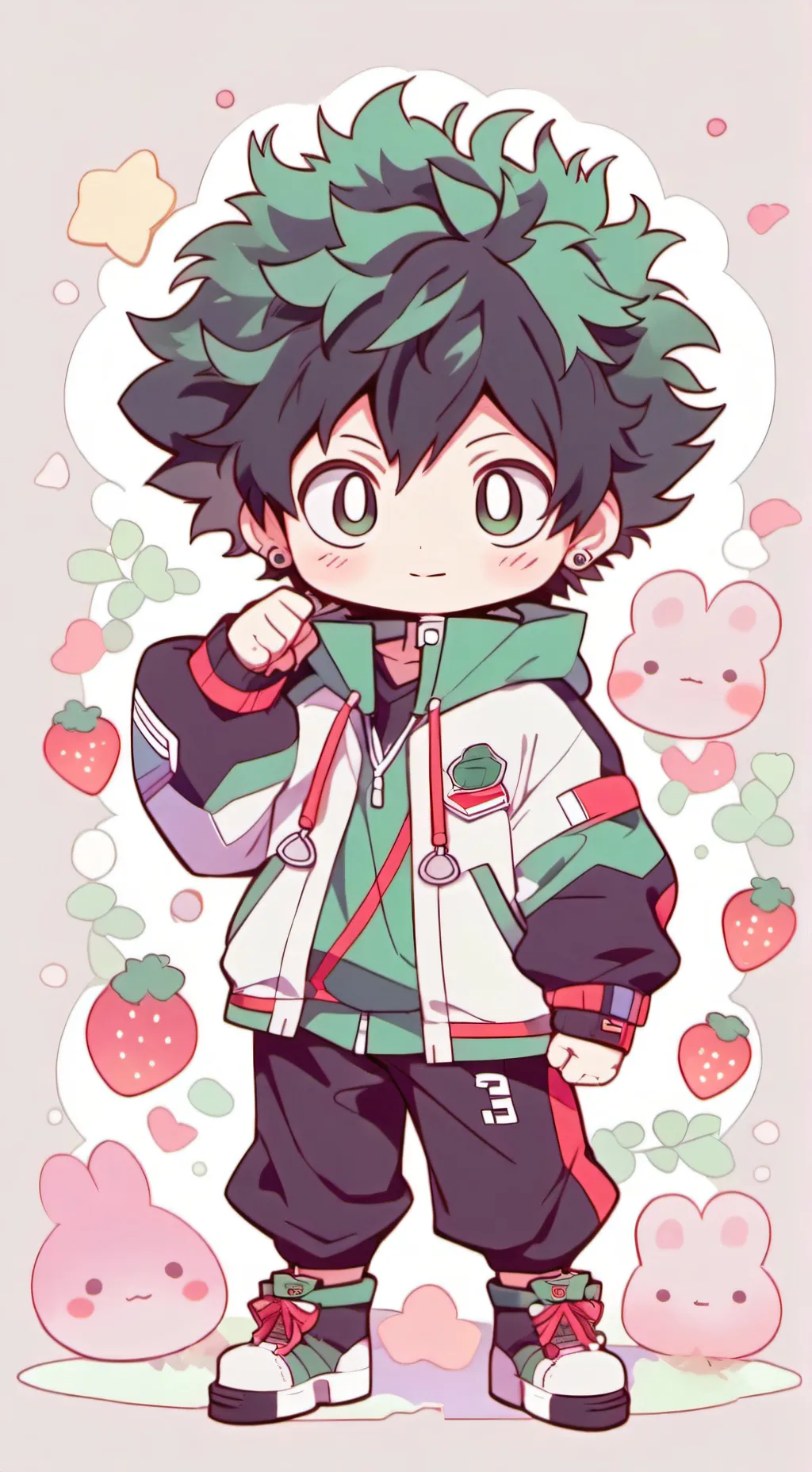 ai character: Deku background
