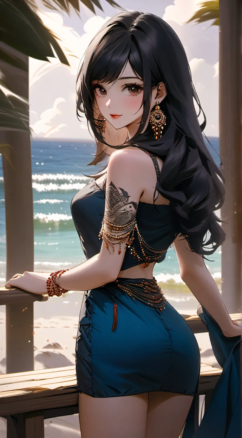 ai character: Azul background