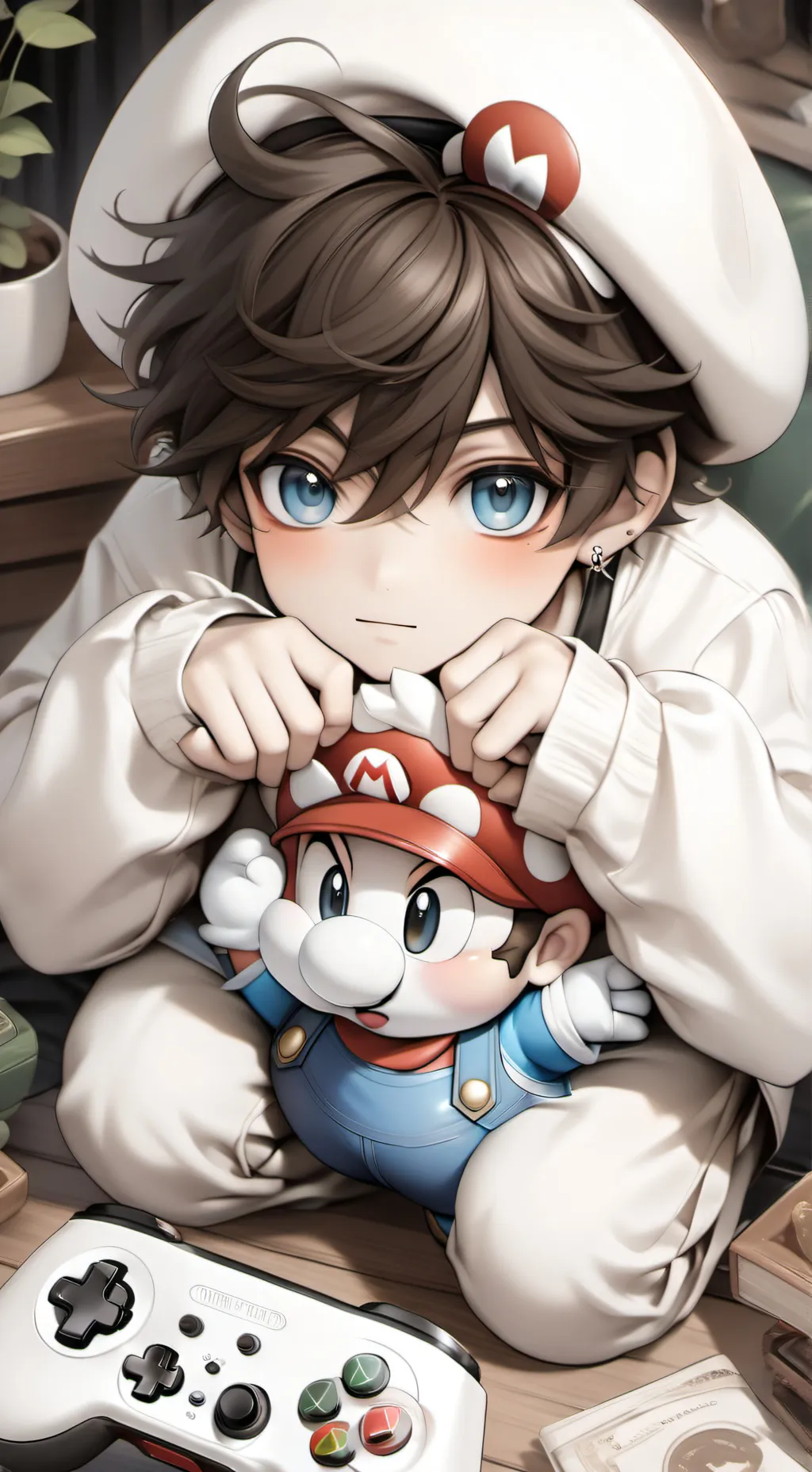 ai character: Mario fan background