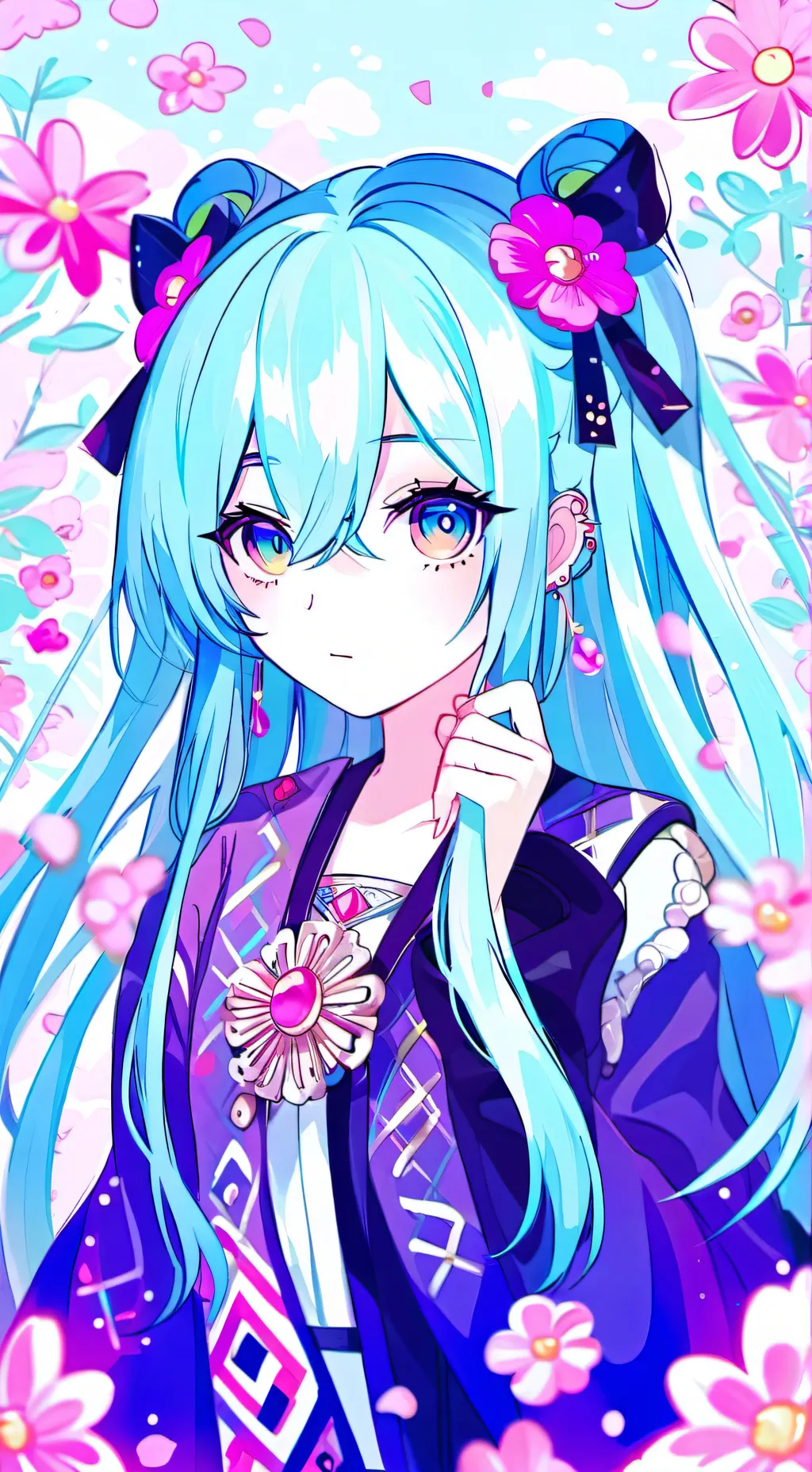 ai character: Miku  background