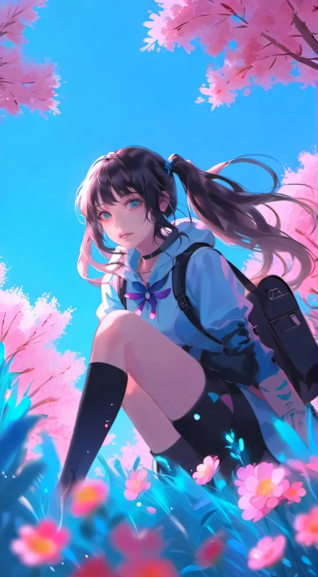 ai character: Sweet girl background