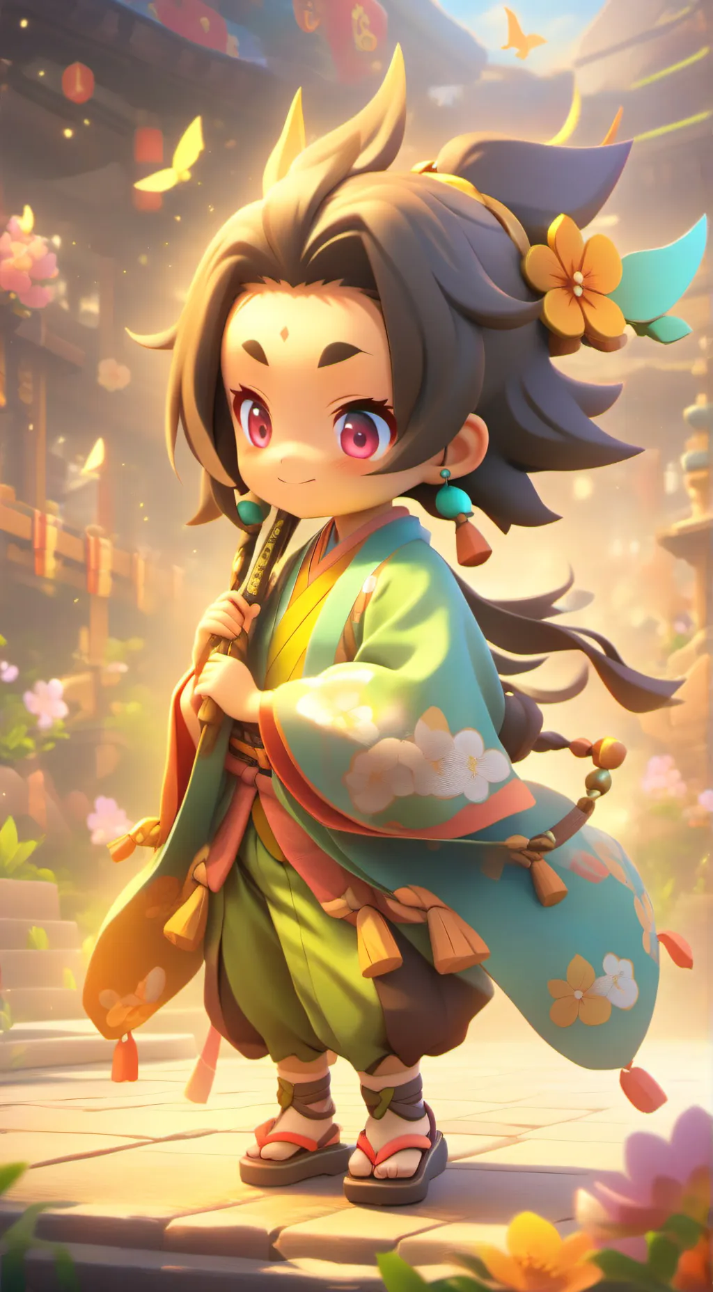 ai character: tanjiro kamado background