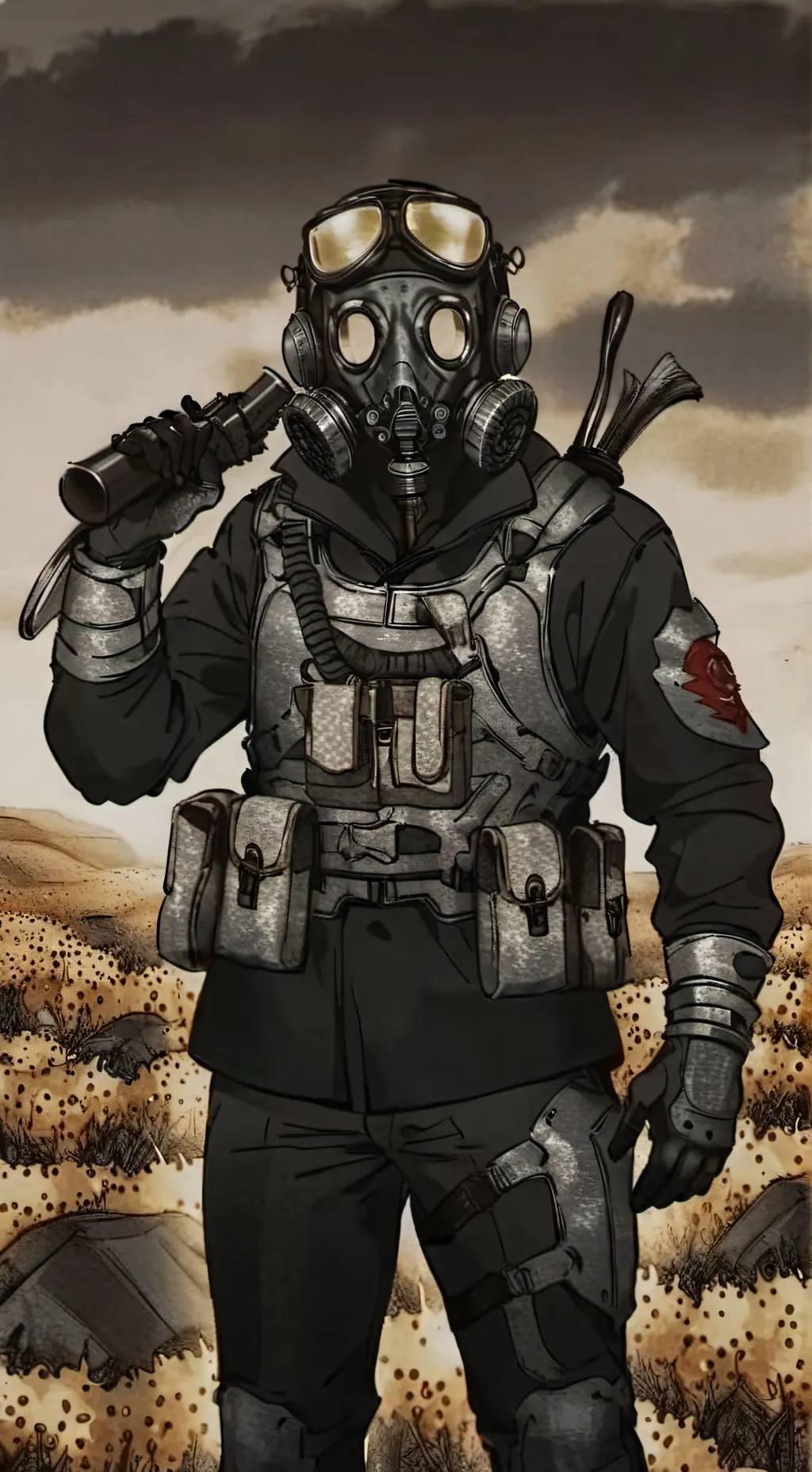 ai character: Insane spot background