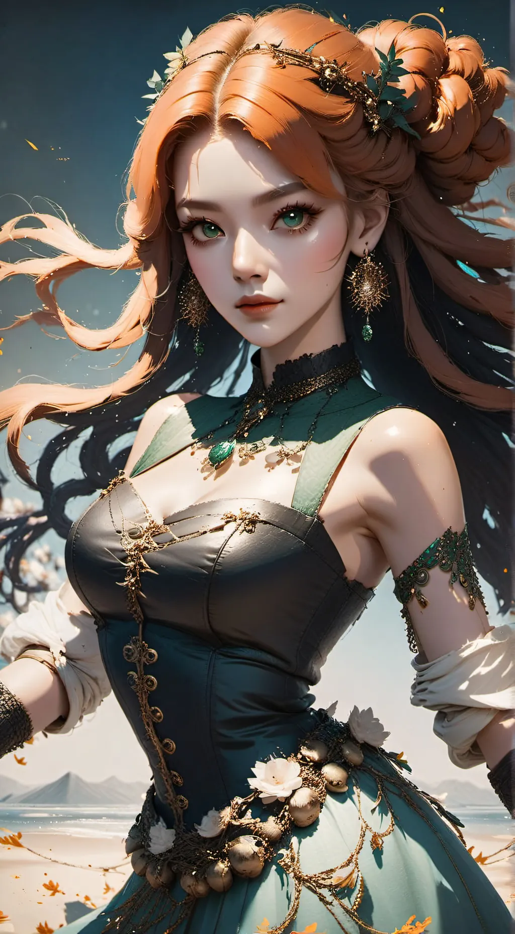 ai character: Hogwarts prom background