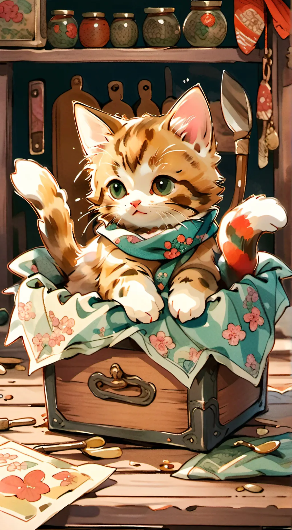 ai character: Kitten background