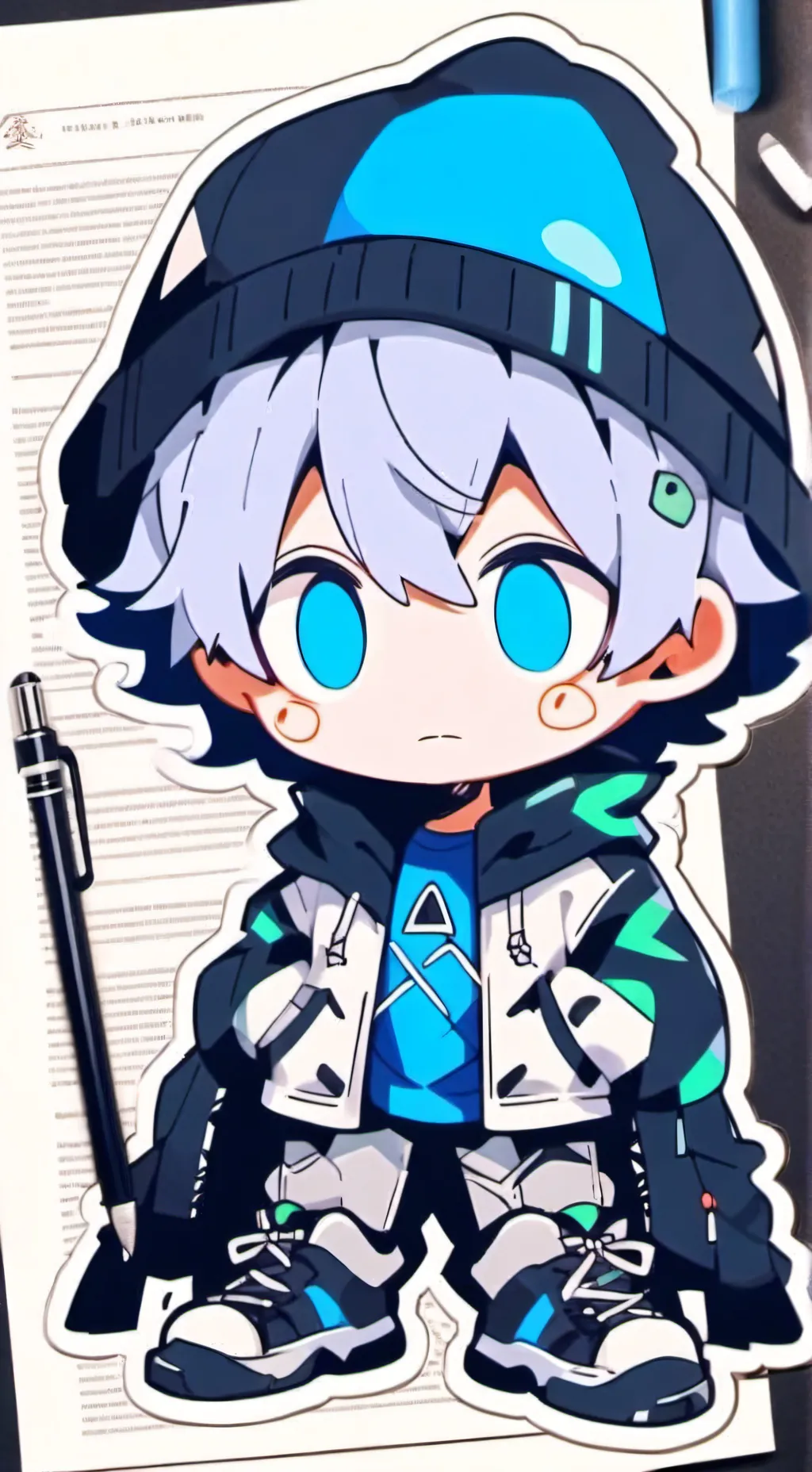ai character: Boq background