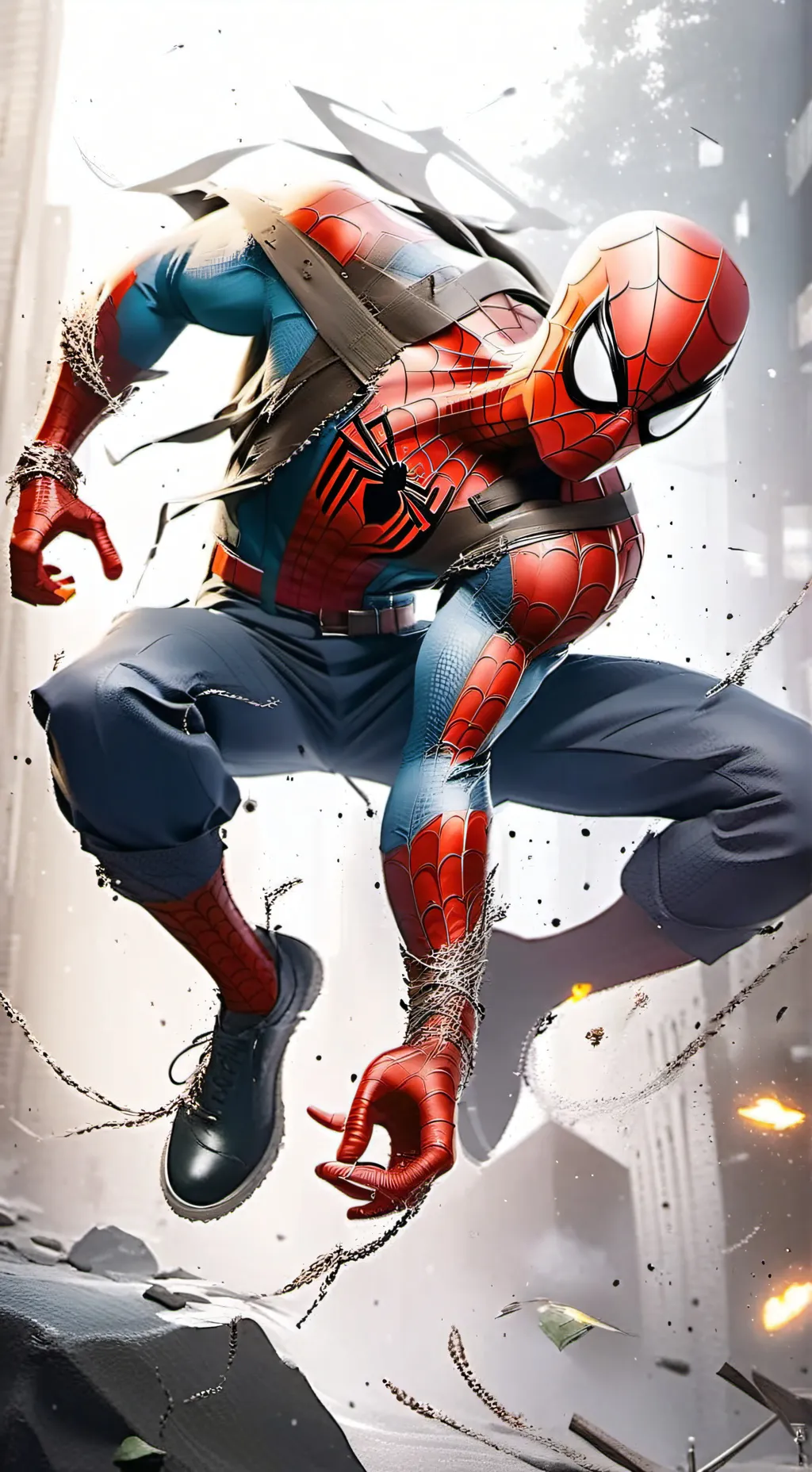ai character: Peter Parker  background