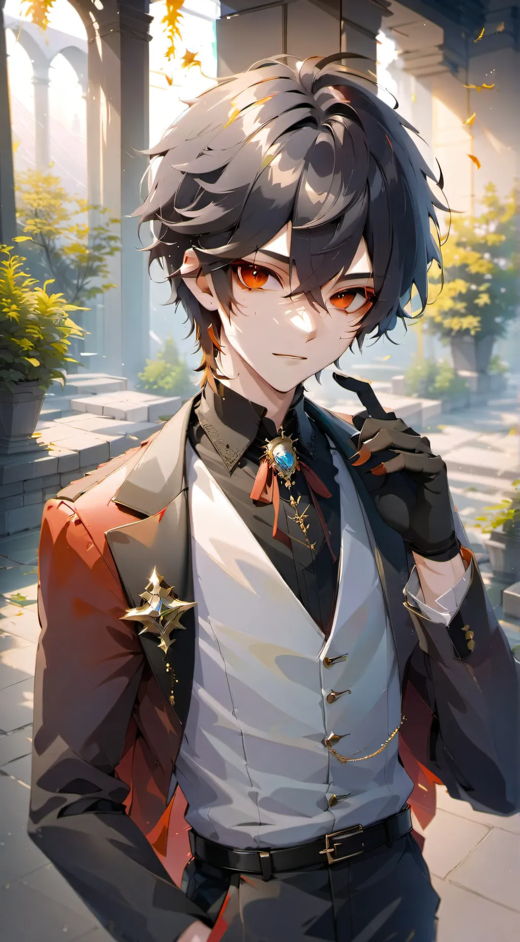 ai character: damian  background