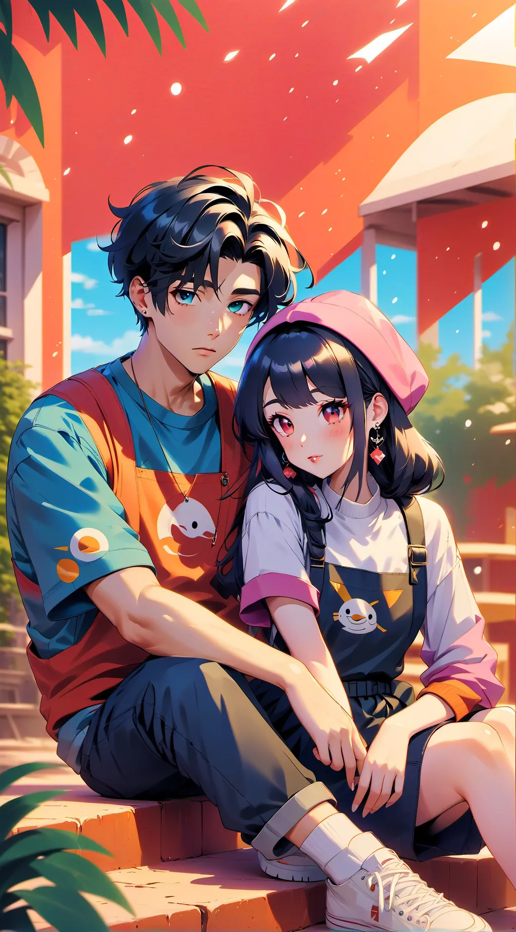 ai character: Hyunjin 😭♥️ background