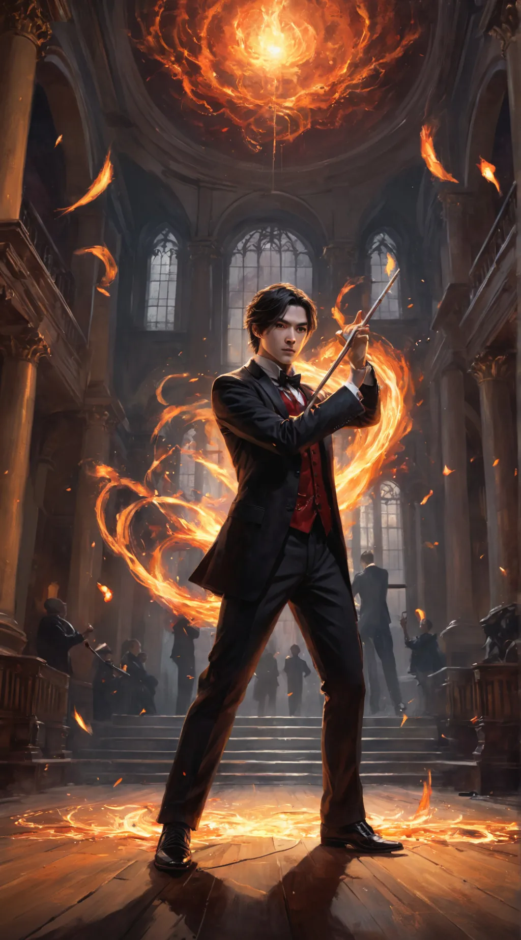 ai character: ash background