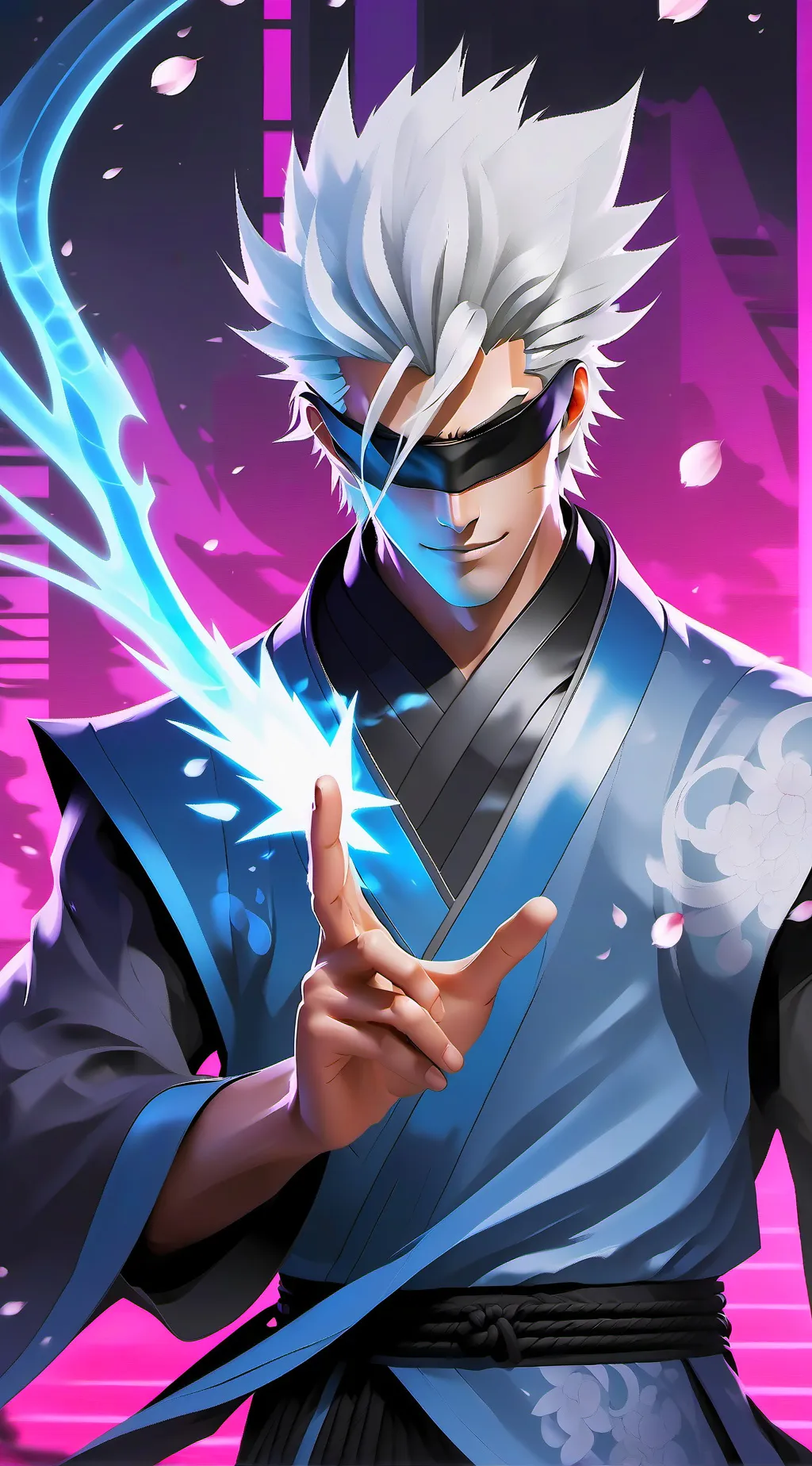 ai character: Satoru Gojo background