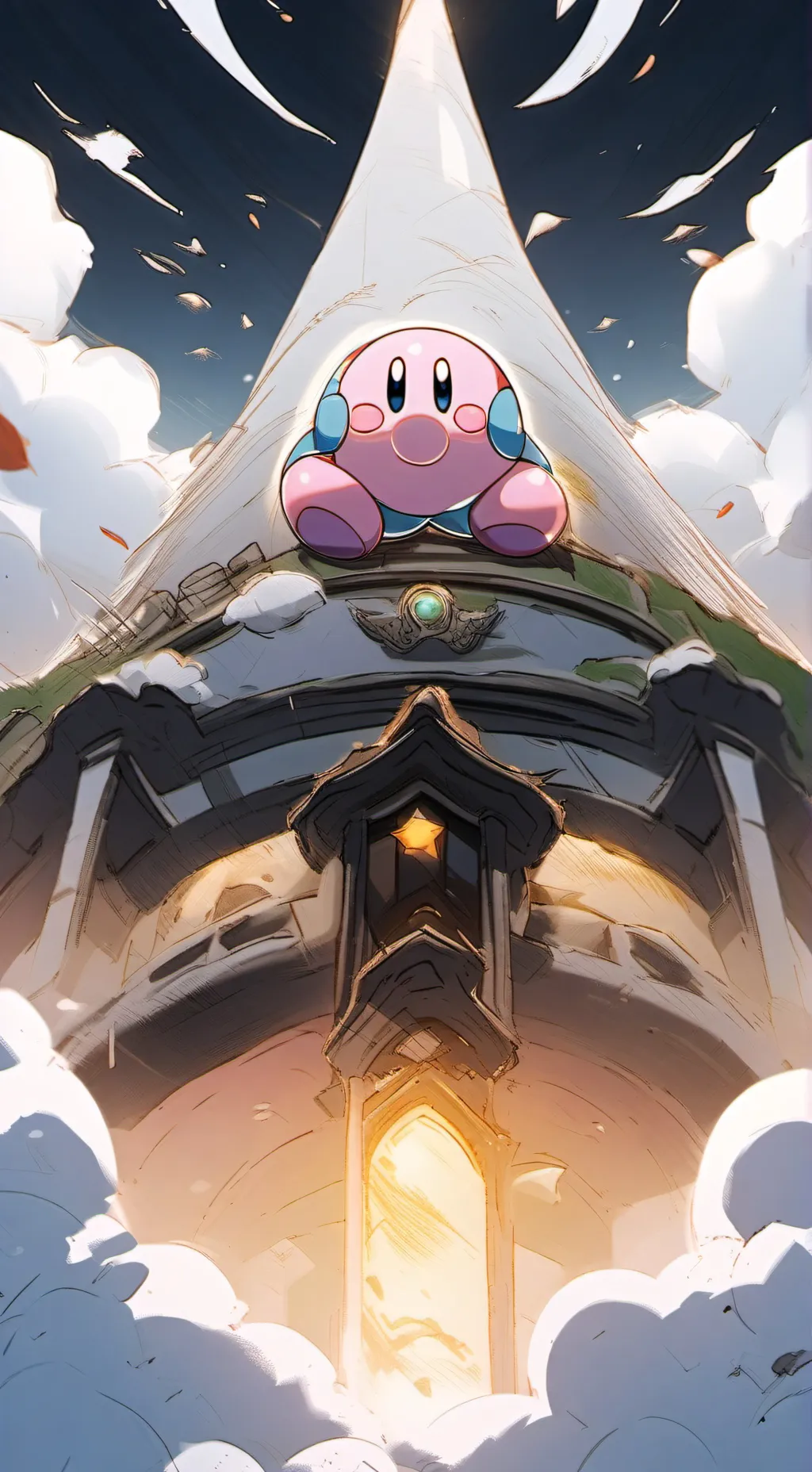 ai character: kirby anime background