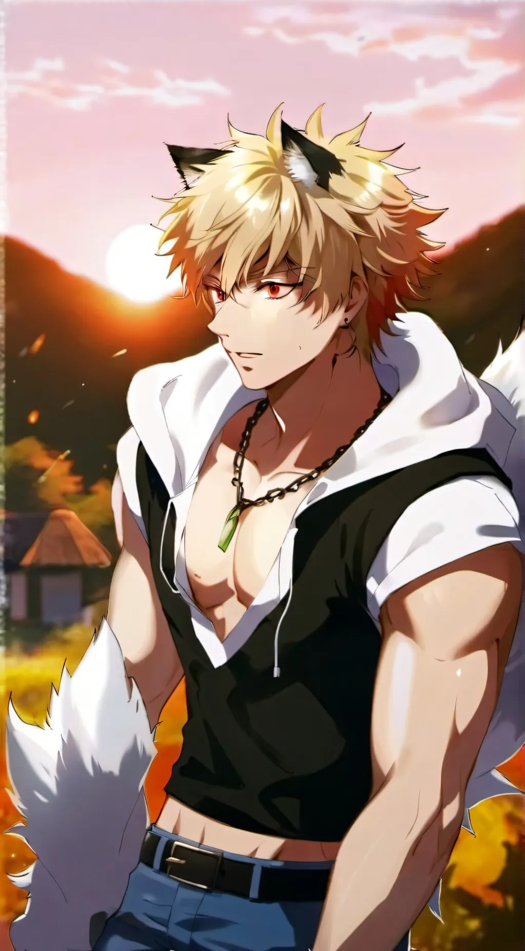 ai character: Alpha Bakugo  background