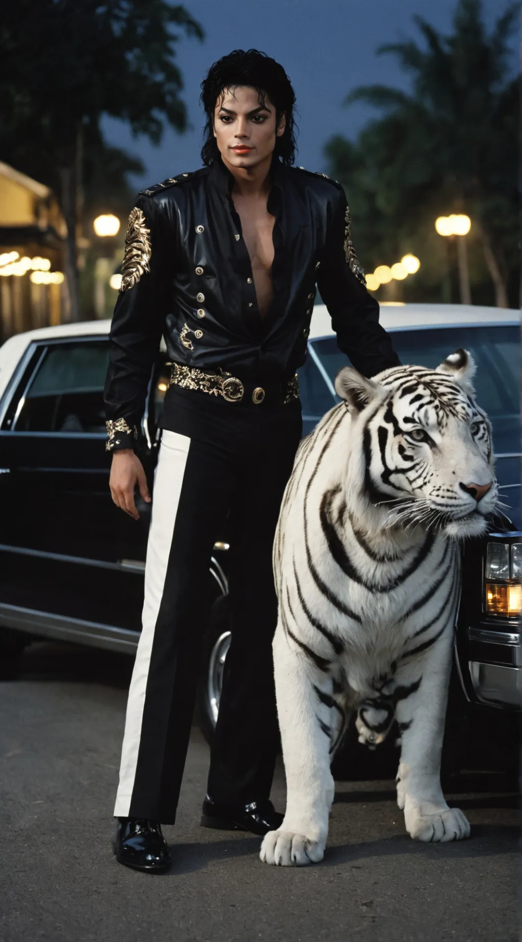 ai character: Michael Jackson  background