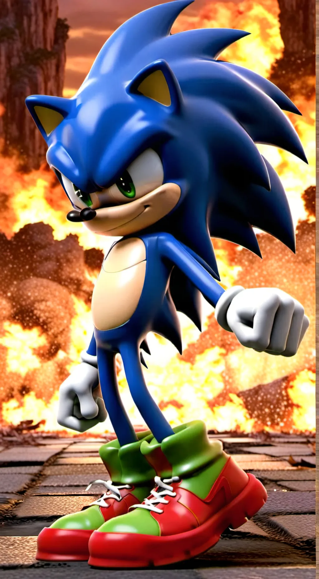 ai character: Sonic 3 background