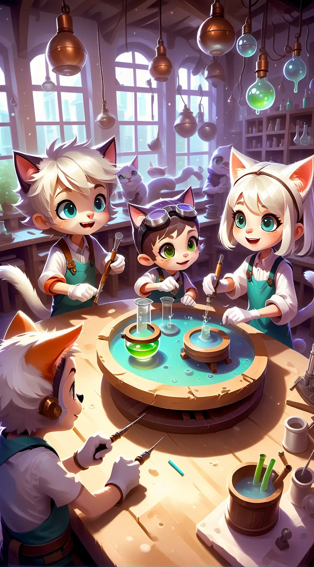 ai character: DW Lab background