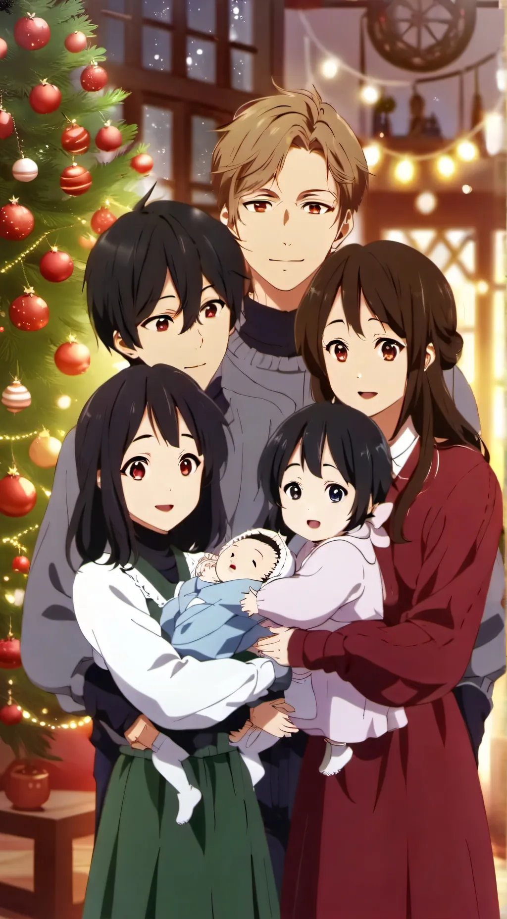 ai character: the family of 9! background