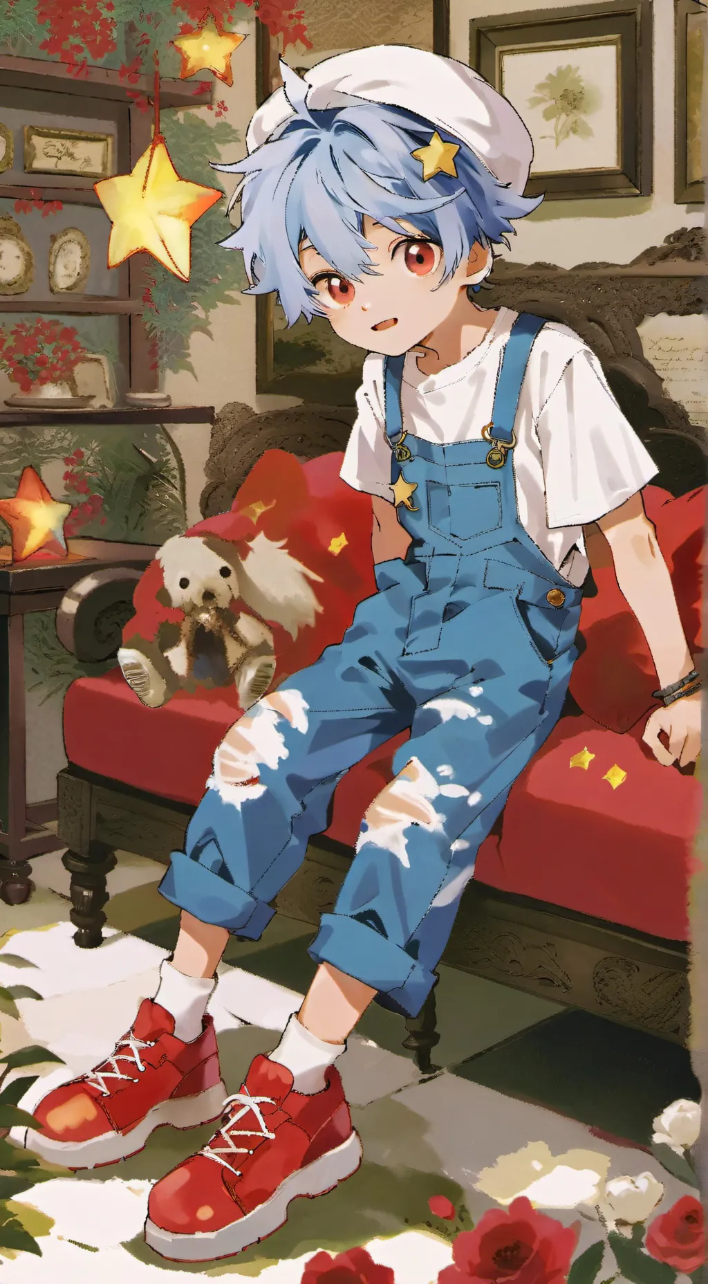 ai character: Moon background