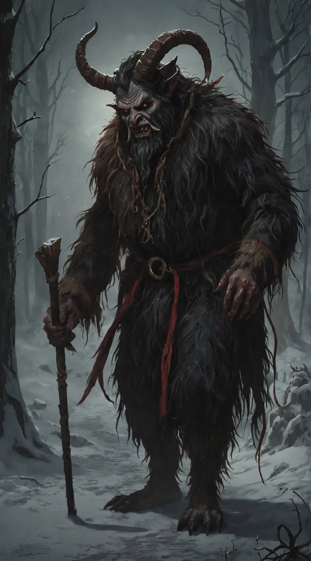 ai character: Krampus background
